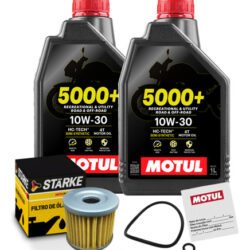 Kit Troca Óleo Motul 10w30  5000 Cb 300r 250 Twister Xre Nx