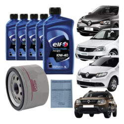 Kit Troca De Óleo Clio Duster Fluence Sandero Logan Megane