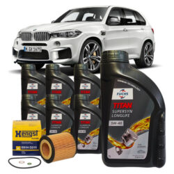 Troca Óleo Fuchs 5w40 7l + Filtro Hengst Bmw 130i 330i X1 X3