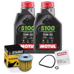 Kit Troca Óleo Motul 10w30  5100 Cb 300r 250 Twister Xre Nx
