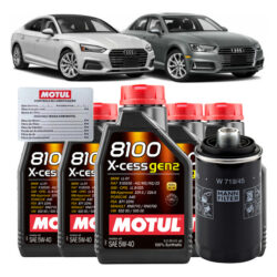 Kit Troca Óleo Motul 5l 5w40 Audi A3 A4 A5 Q3 Q5 Tt 2.0 Tfsi