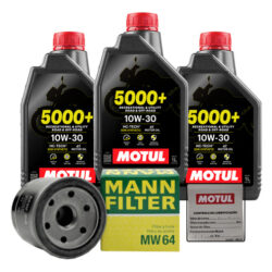 Kit Troca De Óleo Motul 5000 10w30 Mw 64 Moto Cb500 F Cb500x