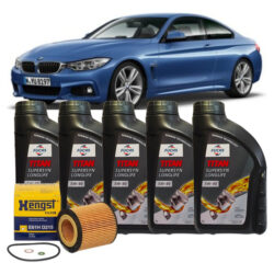 Kit Óleo Fuchs 5w40 + Filtro Hengst Bmw 320i 328i 2011 A 18