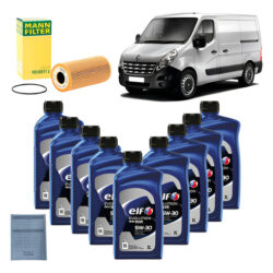 Kit Troca Óleo Elf 9l Renault Master 2.3 16v 2016 2017 2018+