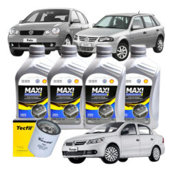 Kit Troca De Óleo Original Vw 5w40 Fox Gol Voyage Polo 1.0