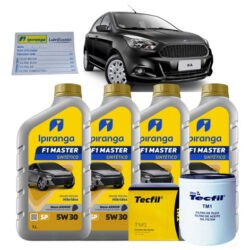 Kit Troca De Óleo 5w30 E Filtro Ford Ka 1.0 3c 2005 Até 2017