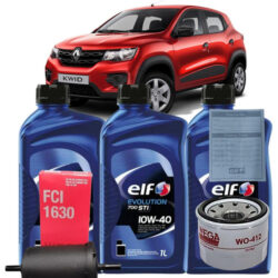 Troca Óleo Elf 10w40 Renault Kwid 1.0 2017 2018 2019 Até2023