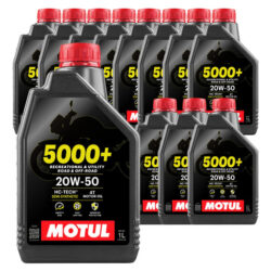 Caixa Fechada 12l Oleo Lubrificante Motul 5000+ 20w50 Api Sl