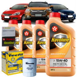 Kit Troca Oleo E Filtro Havoline 15w40 Jac J3 J5 T40 1.5 1.6
